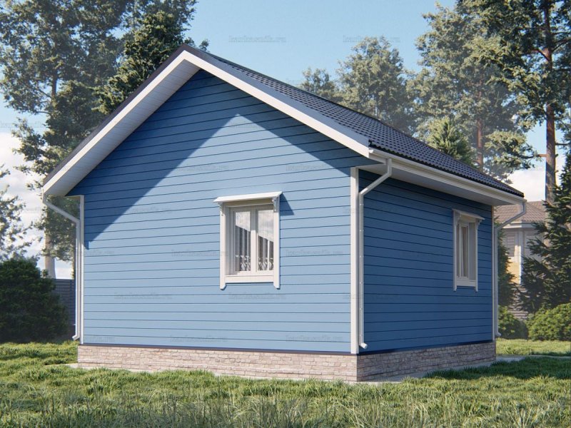 Каркасный дом 6х6 одноэтажный