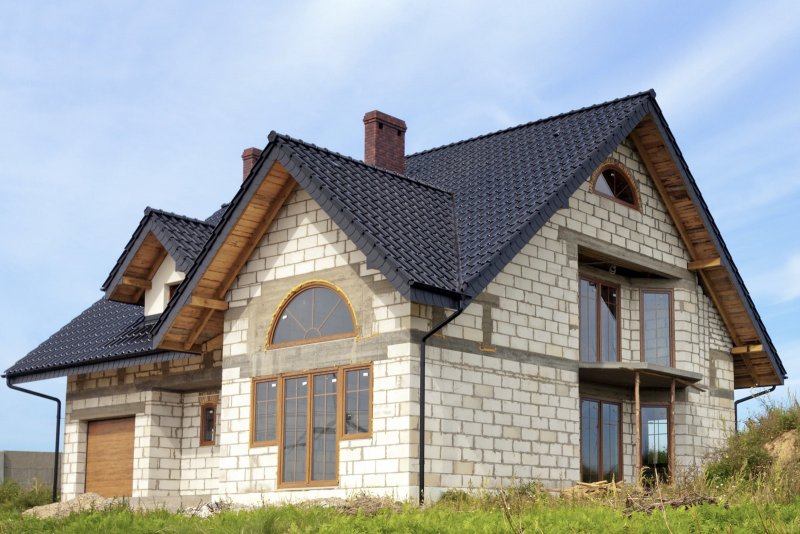 Стройка дома из газобетона