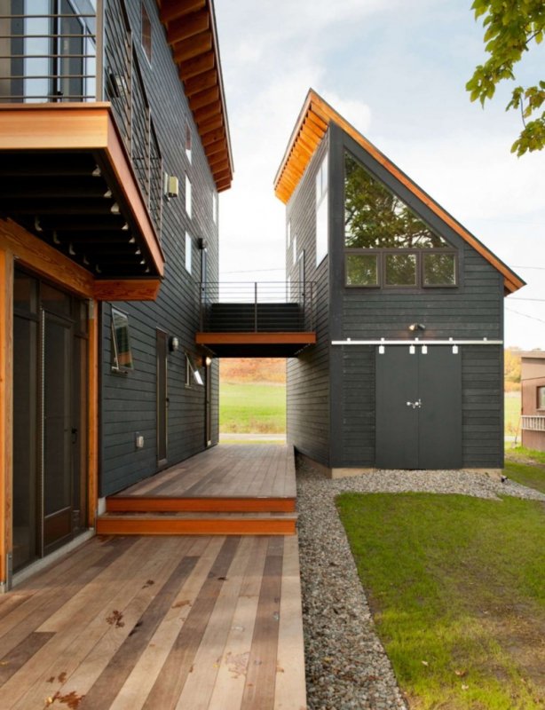 Барн хаусы Barn House с односкатной крышей