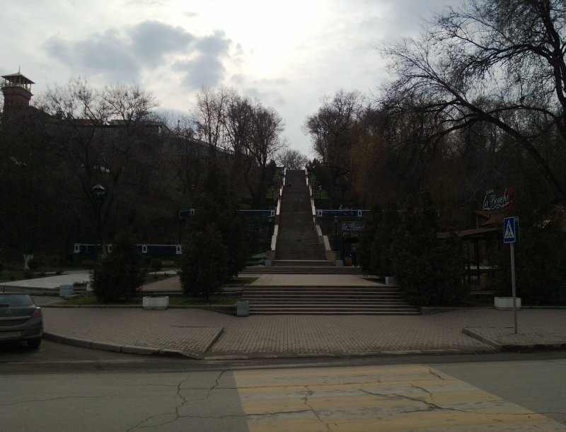 Каменная лестница Таганрог рисунок