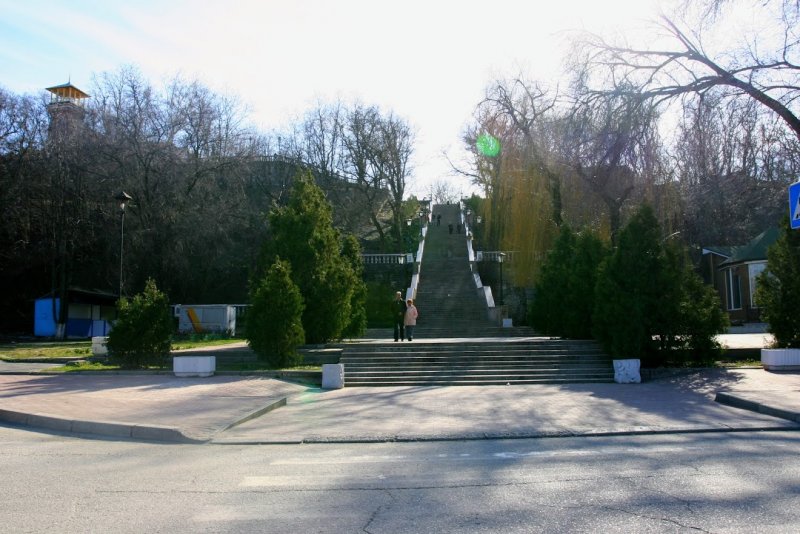 Таганрог каменная лестница осень