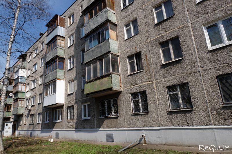 Старый панельный дом 5 этажей