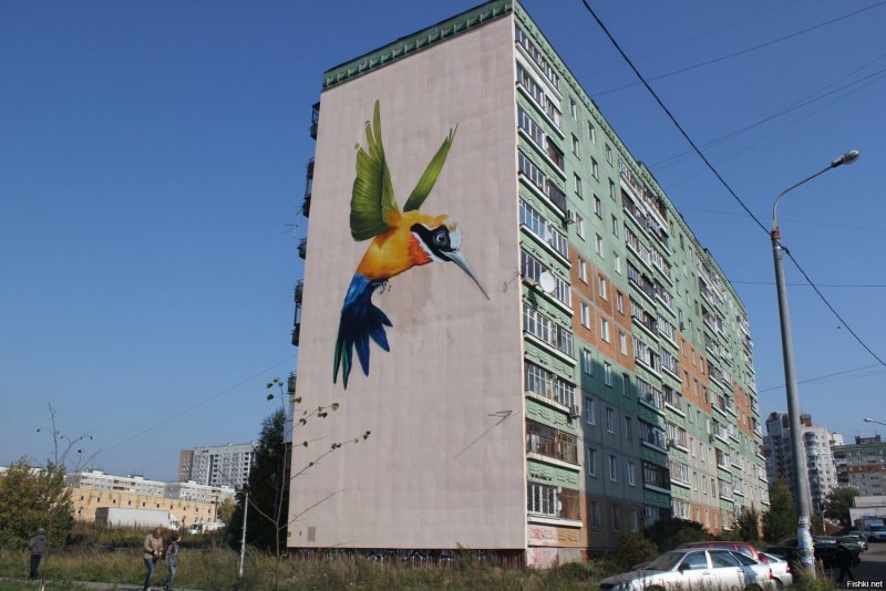 Торец дома г Уфа ул Гагарина д 14/1