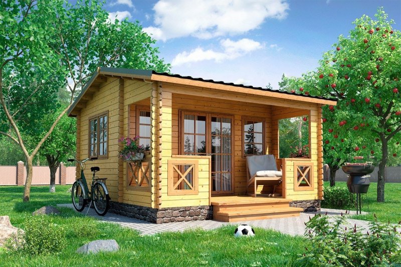 Купить дачный домик эконом класса недорого 3х4