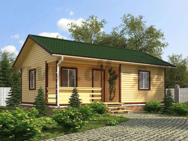 Каркасный одноэтажный домик