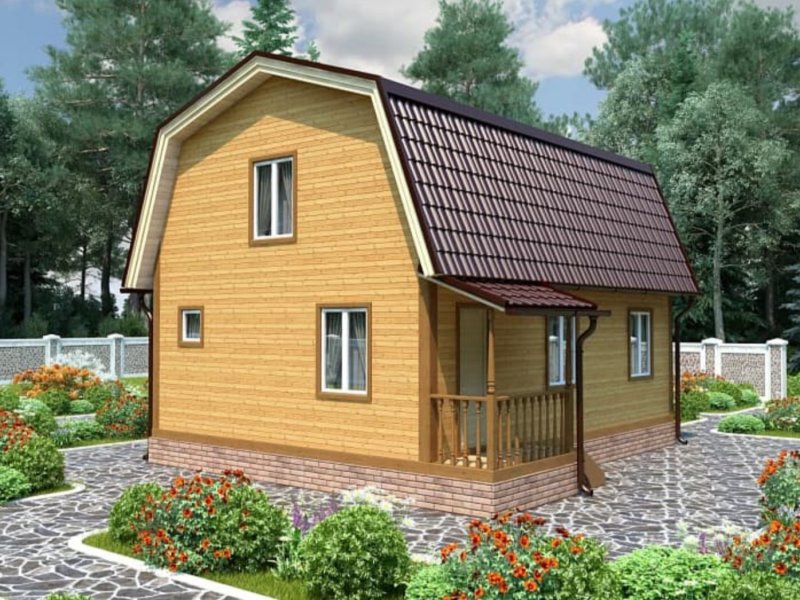Детинец дома из бруса под ключ