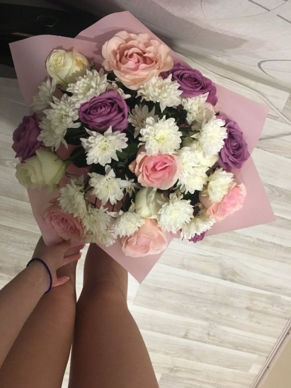 Красивый букет дома