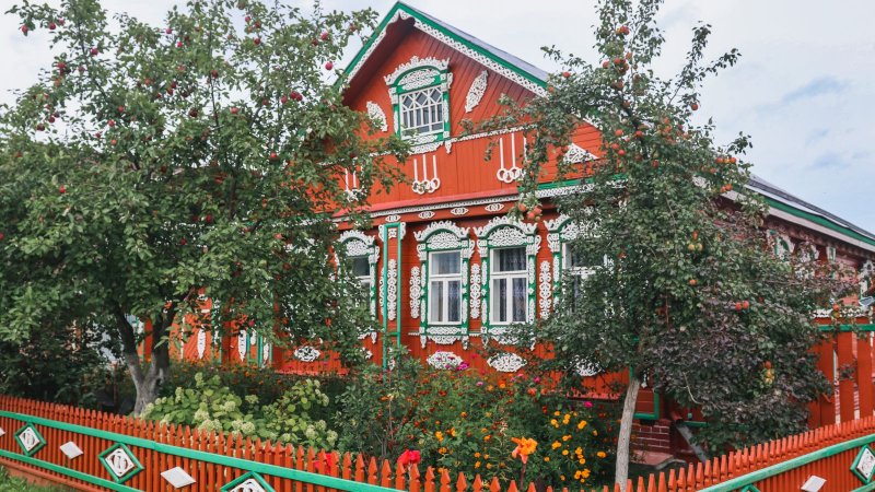 Суздаль деревянные домики