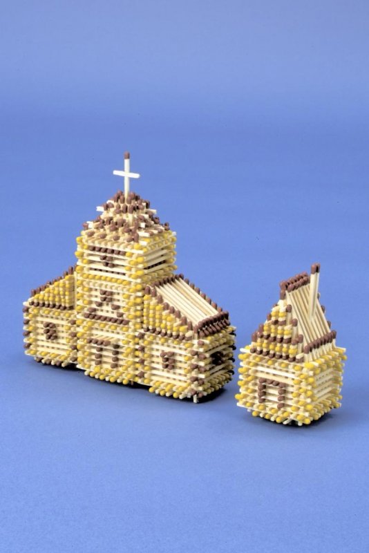 Церковь из спичек без клея