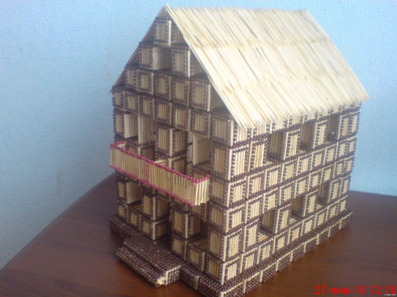 Город из спичек