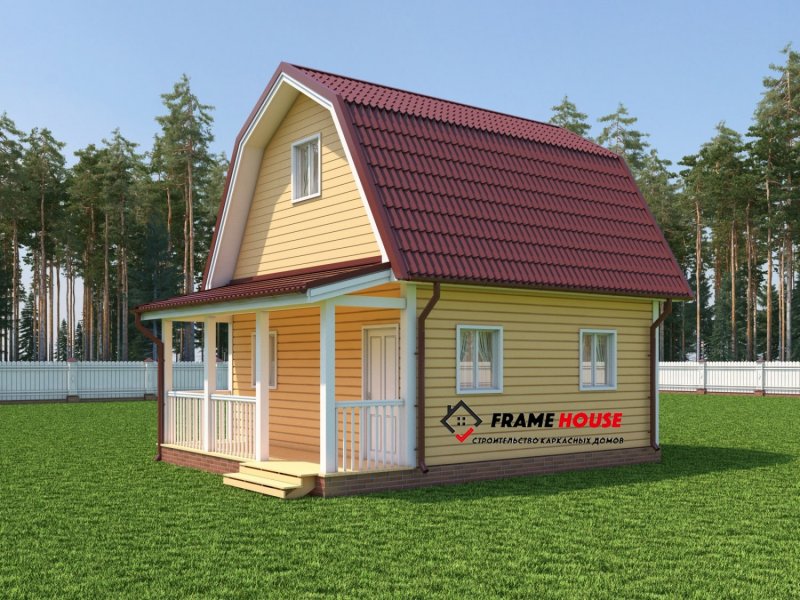 Каркасный дом эконом