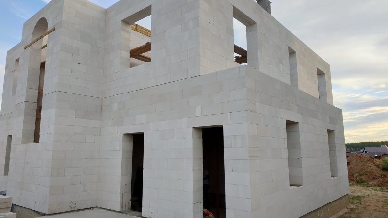 Постройки из газобетонных блоков