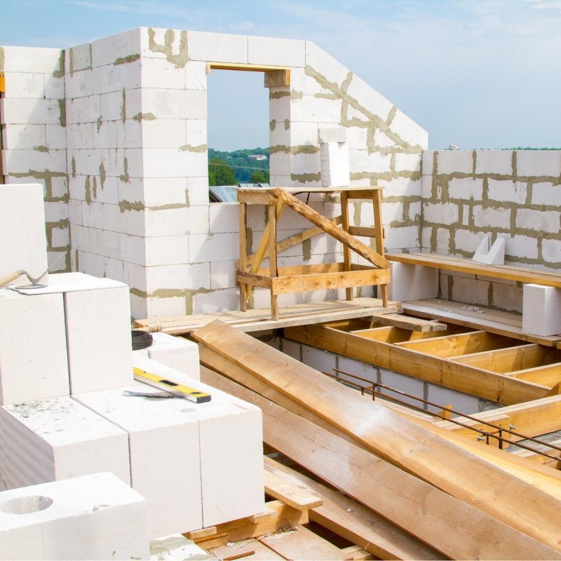 Постройки из газобетонных блоков