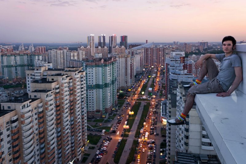 Крыши высотных домов