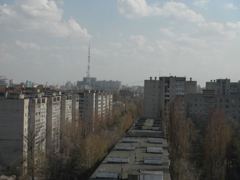Вид с крыши многоэтажки Воронеж