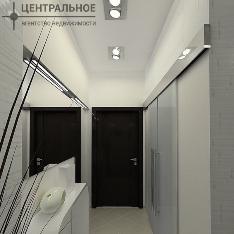 Светильники в узком коридоре