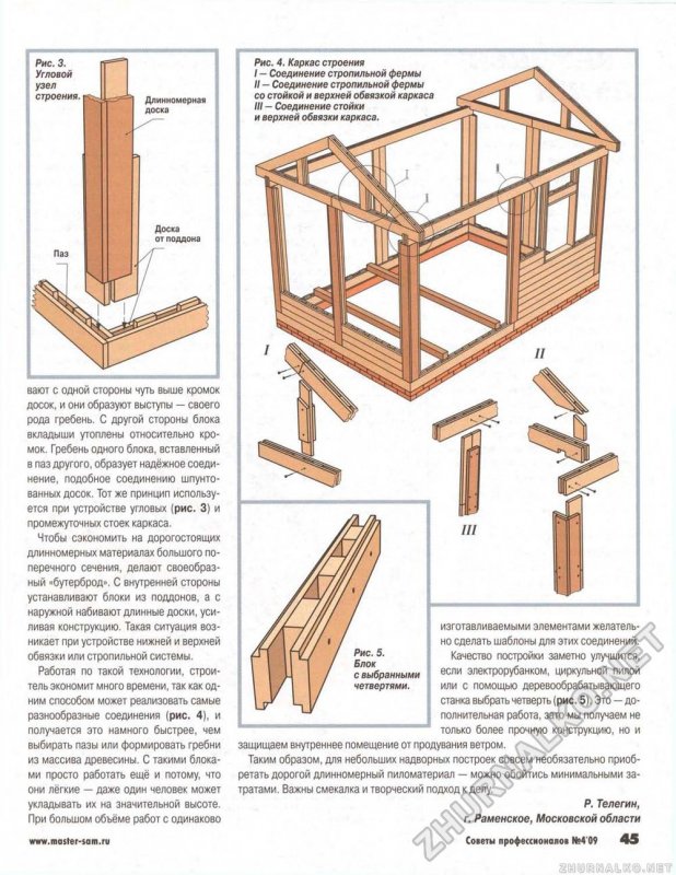 Стоечно-балочный фахверковый каркас