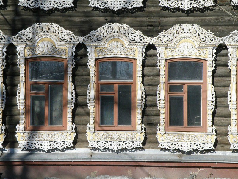 Томск резные наличники