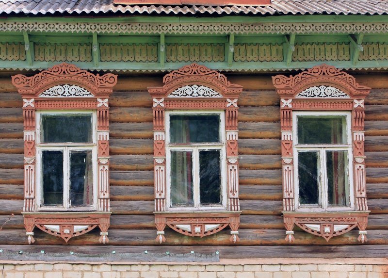 Расписные наличники на окна