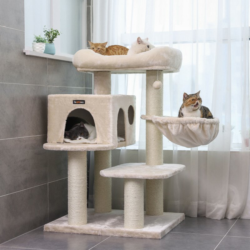 Многоэтажные домики для кошек