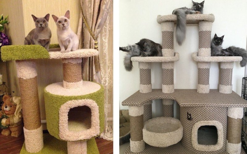 Красивый дом для кошки