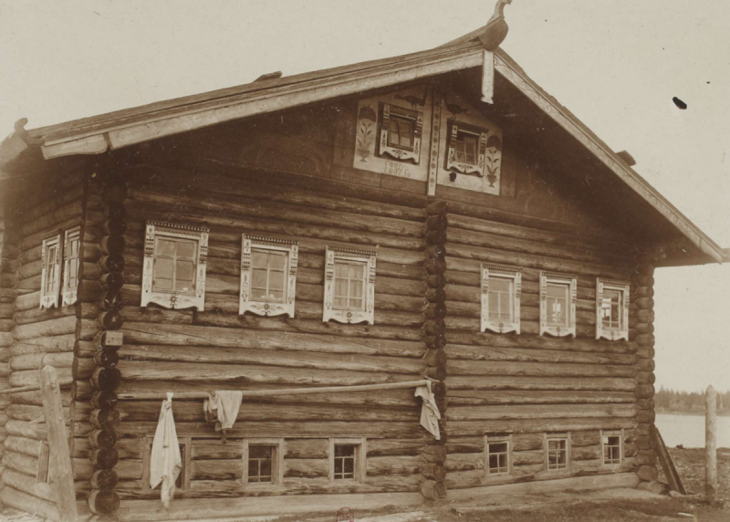Русская изба в Архангельской губернии 1893
