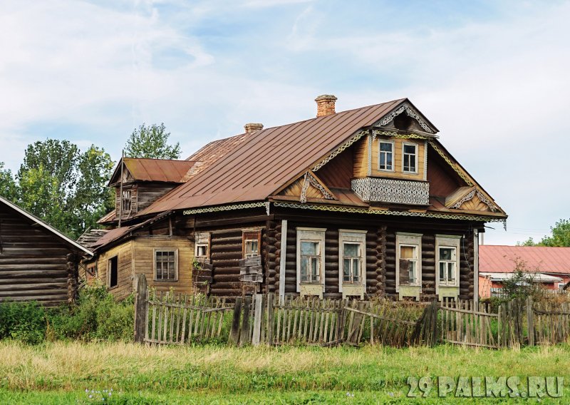 Карельский дом пятистенок