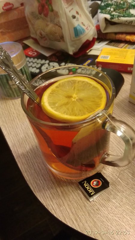 Чай с лимоном