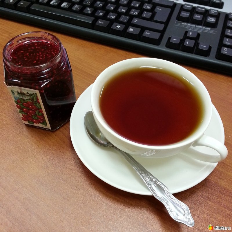 Чай с малиной