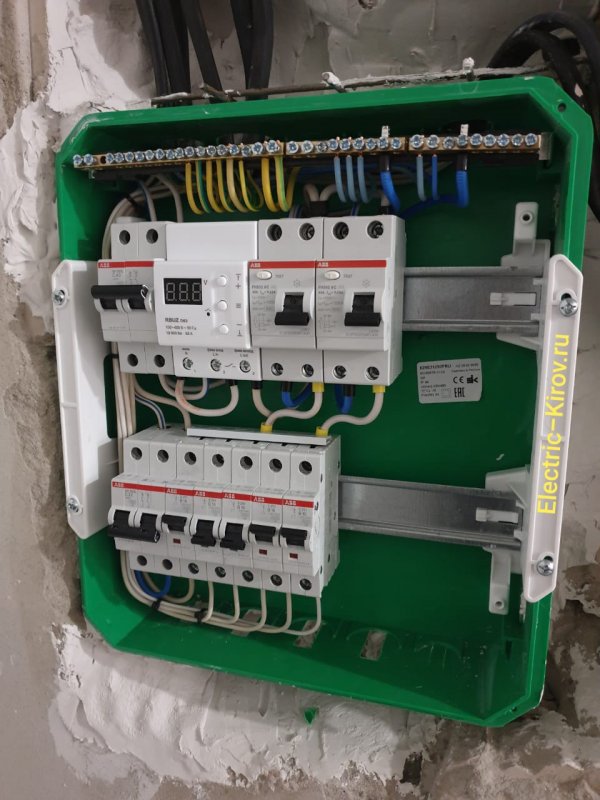 Монтаж распределительного щита 380v Schneider Electric