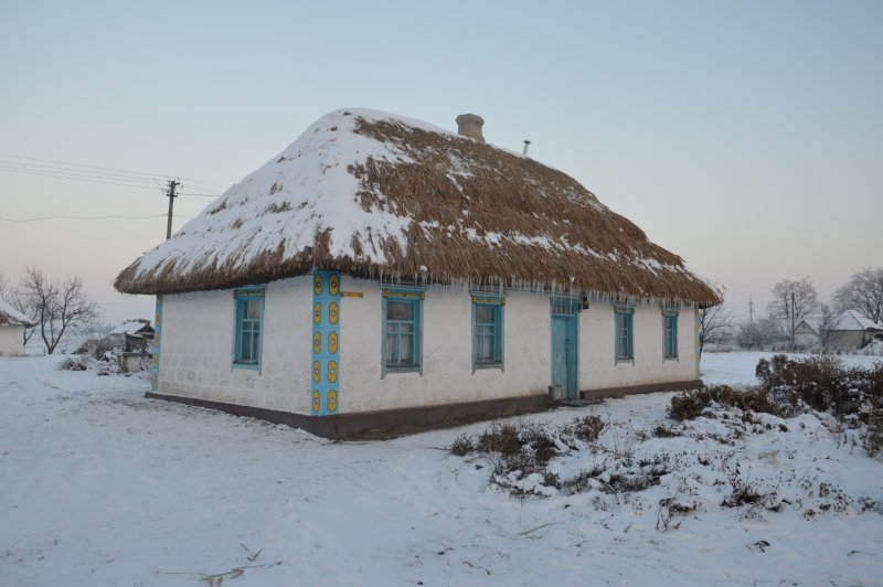 Украинские мазанки хатки музей