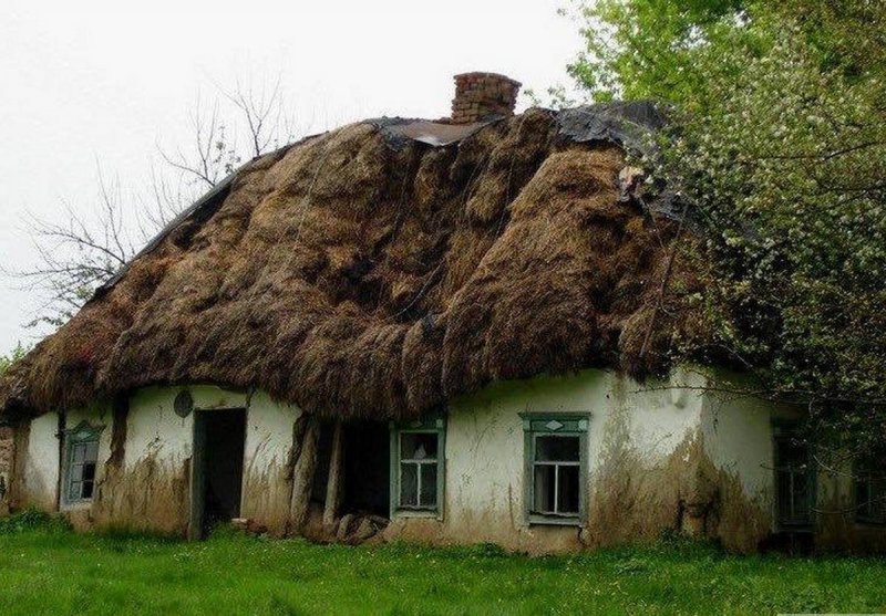 Хаты мазанки Украина