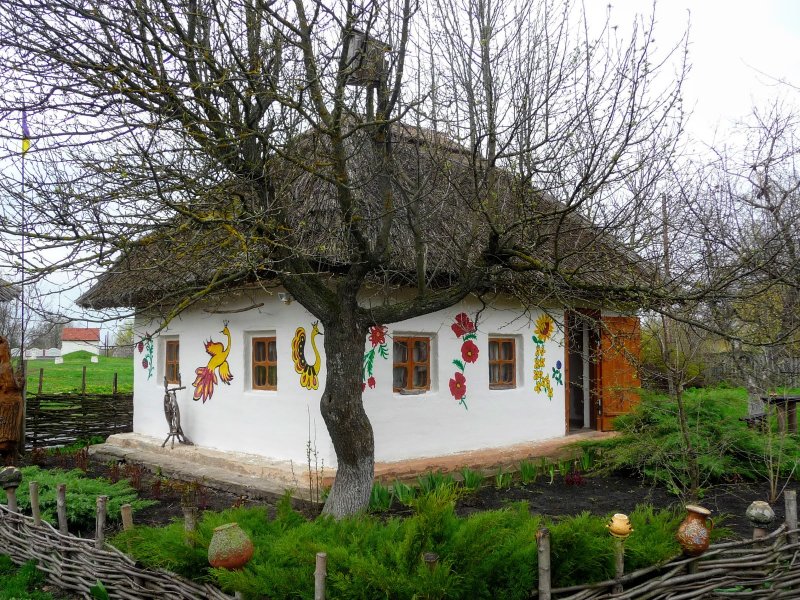 Украинское село хаты Гоголь