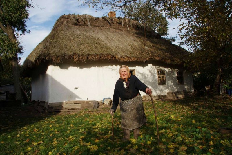Старая украинская хата