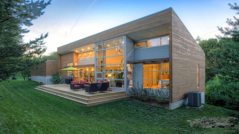 Барн хаусы Barn House с односкатной крышей