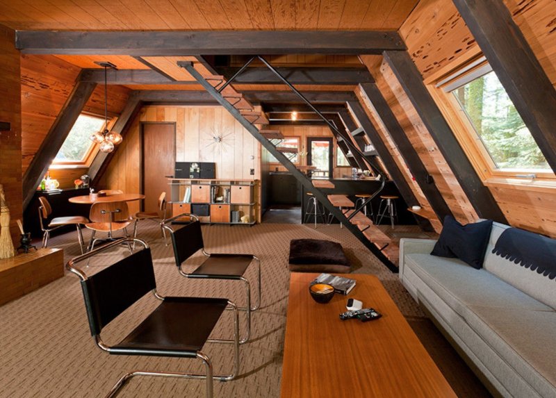 А-образный дом. A-frame. Дом шалаш.