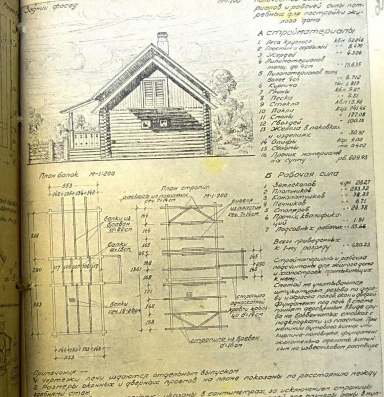 Проект дома колхозника 1944 типовой жилого дома