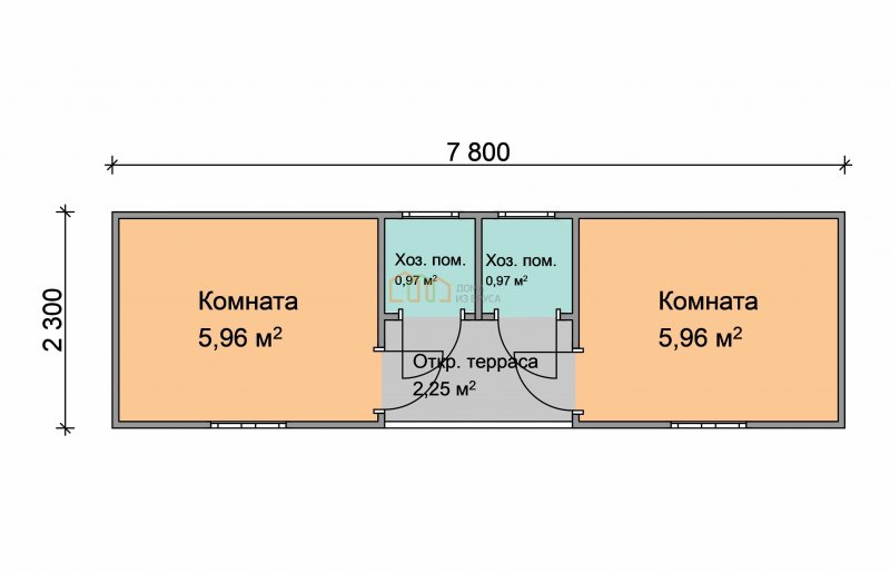 Угловая бытовка с душем и туалетом