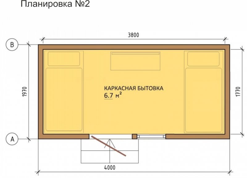 Чертеж бытовки 6х3 односкатная крыша