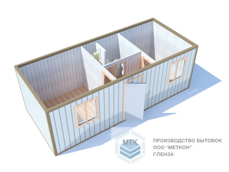 Бытовка 7х3 планировка
