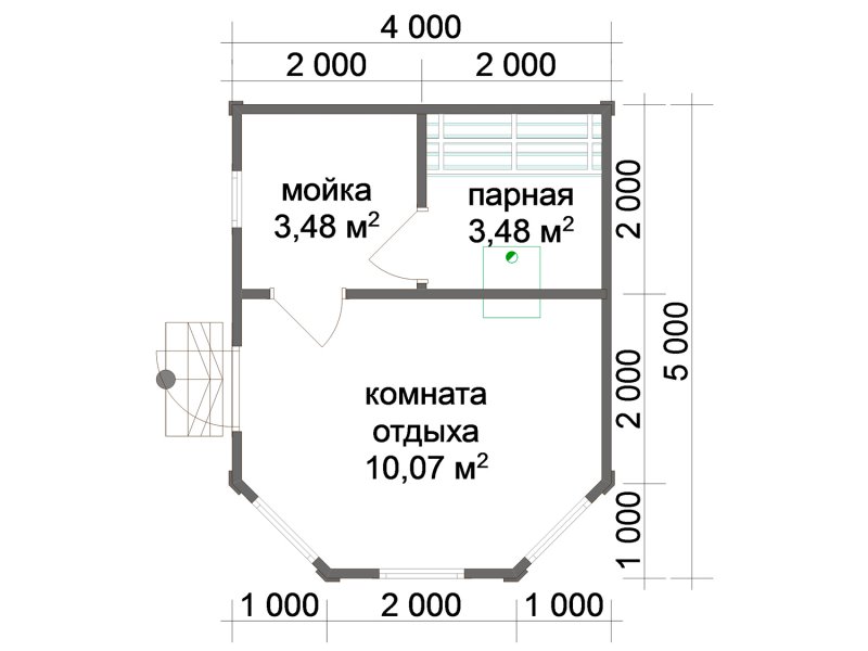 Планировка бани 6х6 двухэтажная