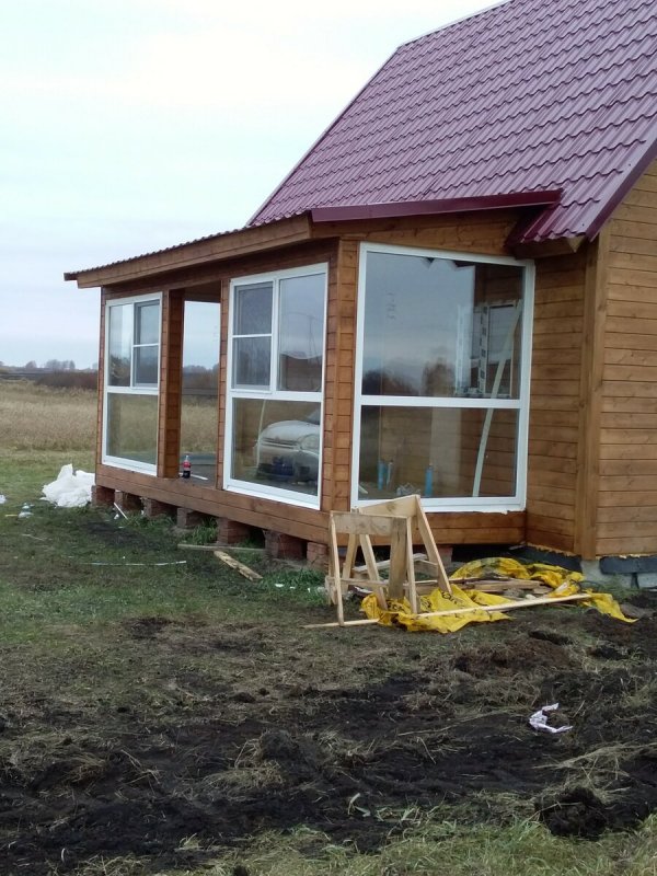 Постройка веранды к дому