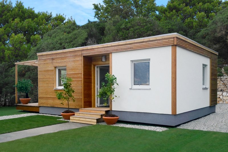 Tiny House с односкатной крышей