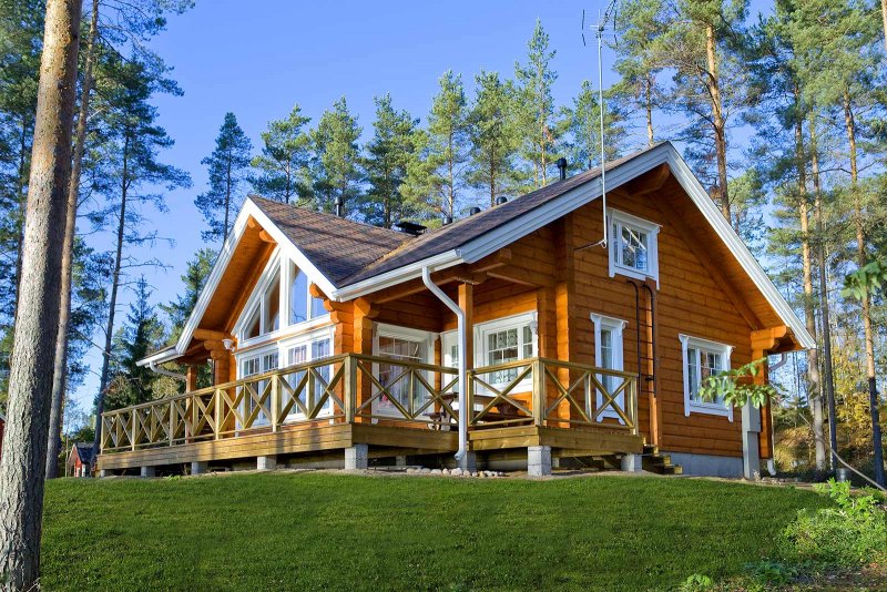 Финский бревенчатый дом