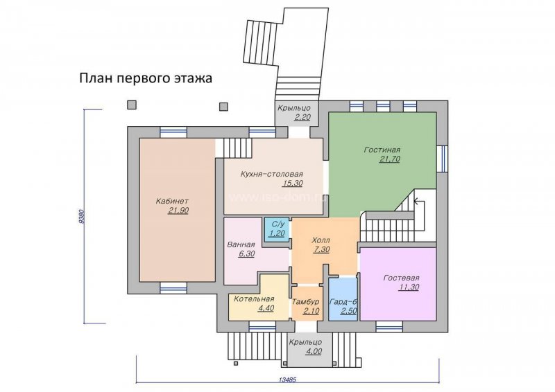 Планировка кабинета дома