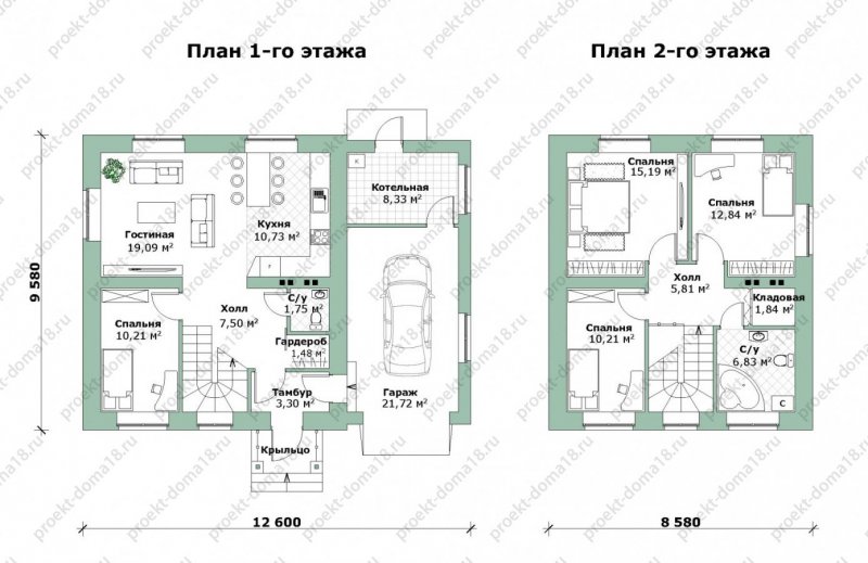 Проекты домов с гаражом и котельной
