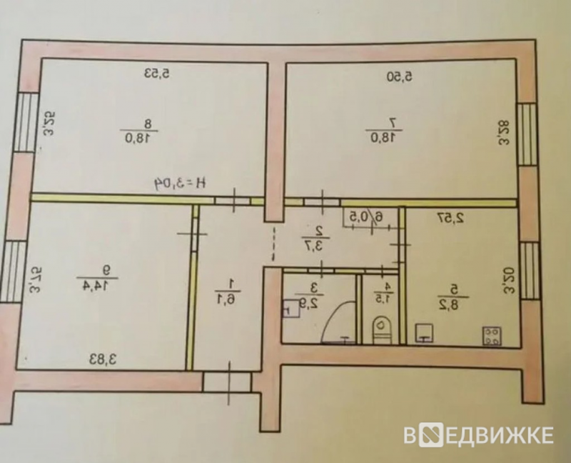 Брежневка 1 комнатная планировка