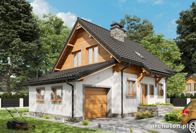 Дом с двухскатной крышей