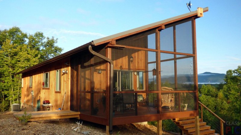 Barn House с односкатной крышей