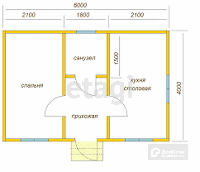 Проекты одноэтажных домов 4×6 из бруса на бумаге в Ухте